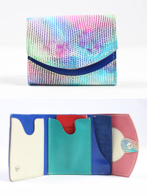 小さい財布　うみのアネモネ