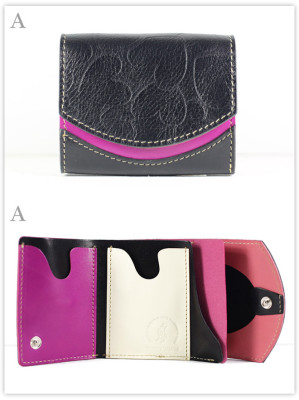 小さい財布　黒いハートの女王：A