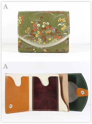 小さい財布　お庭：A