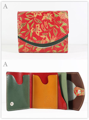小さい財布　南天：A