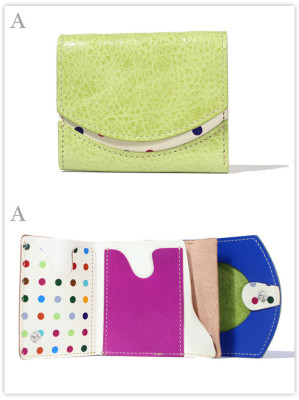 小さい財布　萌黄：A