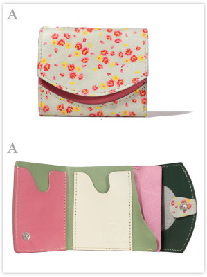 小さい財布　flower shower：A