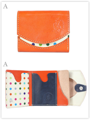 小さい財布　こたつねこみかん：A