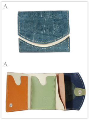 小さい財布　秋色アジサイ アドレア：A