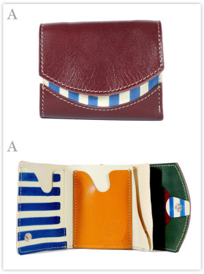 小さい財布　ベンガラの町：A