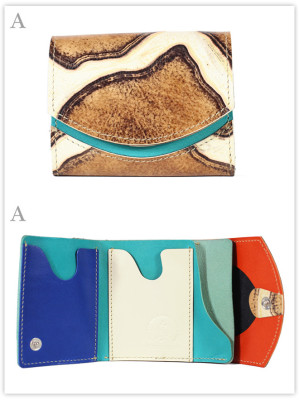 小さい財布　月面ラッピング：A