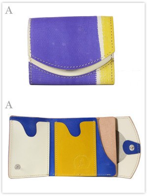 小さい財布　紫の空：A