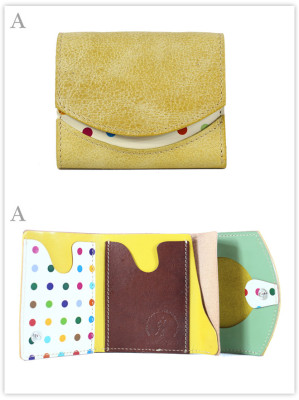 小さい財布　キナコ：A