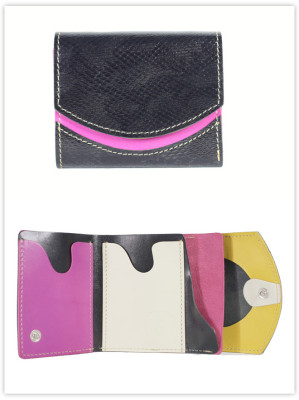 小さい財布　黒い蛇（メス）