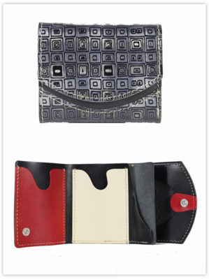 小さい財布　黒ぶちおじさん