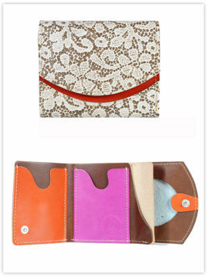 小さい財布　チュールレース