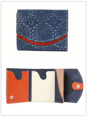 小さい財布　ブルーホール