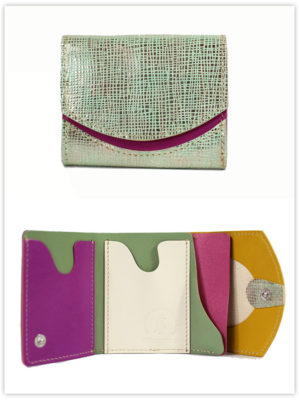 小さい財布　藤色ギャラクシー