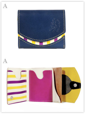 小さい財布　青空パンジー：A