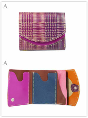 小さい財布　ハウンドトゥースコード：A