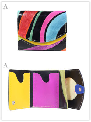 小さい財布　黒水晶：A