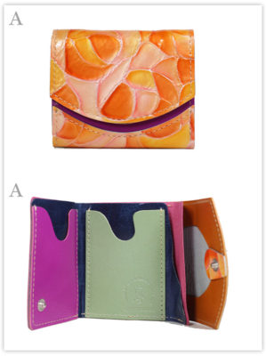 小さい財布　orange peel：A