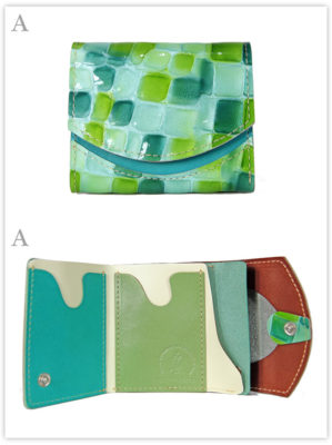 小さい財布　万緑のステンドグラス：A