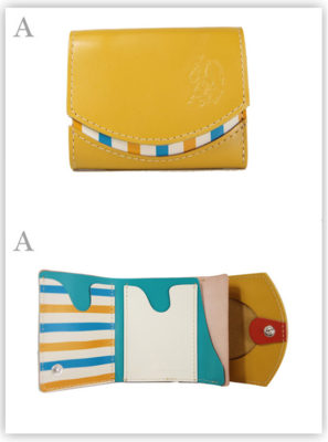 小さい財布　黄色のお財布：A
