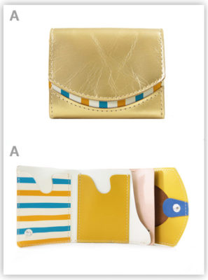 小さい財布　金色の折り紙：A