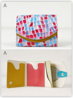 ミニ財布　あじさいの庭：A