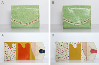 ミニ財布　春のうららのノムラのサンカク