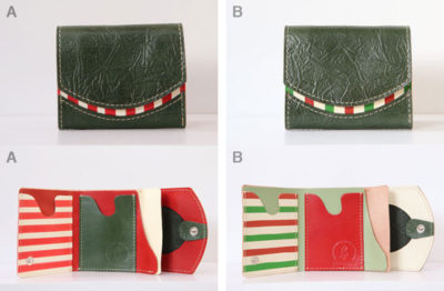 ミニ財布　春の草原