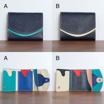 ミニ財布　ブルーホエール