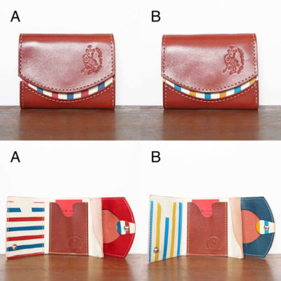 ミニ財布　エイジングする旅さいふ。