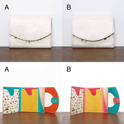 ミニ財布　白雨