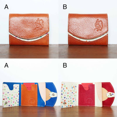 ミニ財布　キャラメルコンポート