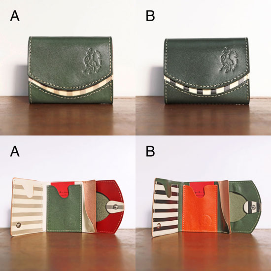 ミニ財布　苔玉