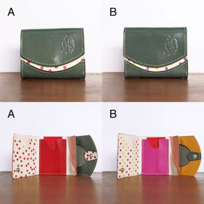 ミニ財布　千歳緑