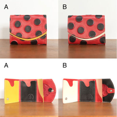 ミニ財布　派手なきのこ