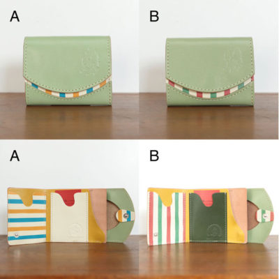 ミニ財布　新緑の